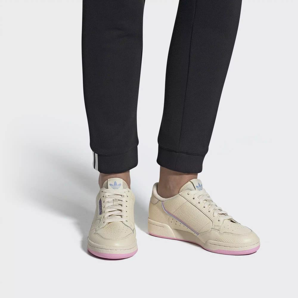 Adidas Continental 80 Tenis Beige Para Mujer (MX-34061)